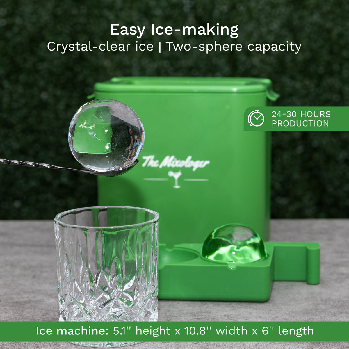 Crystal-Clear Sphere Ice Maker (Double)