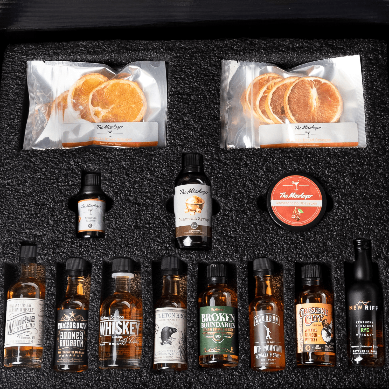 Top Shelf Ultimate Old Fashioned Kit with premium craft spirits and ingredients