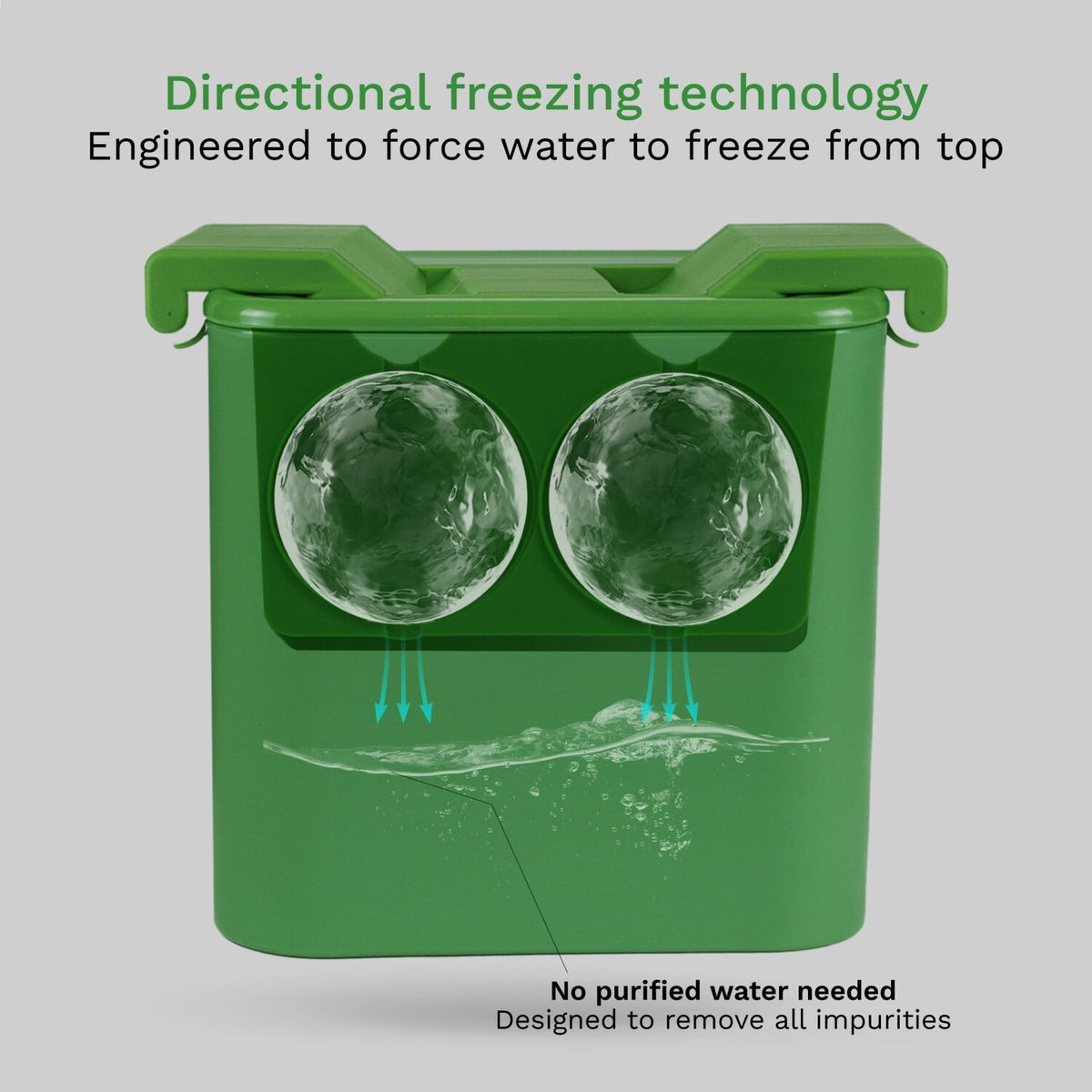 Antarctic Clear Ice Maker (Sphere or Cube)