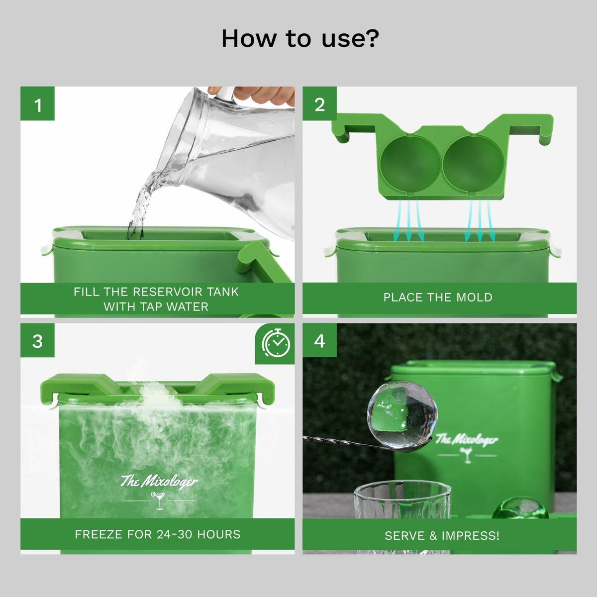 Antarctic Clear Ice Maker (Sphere or Cube)