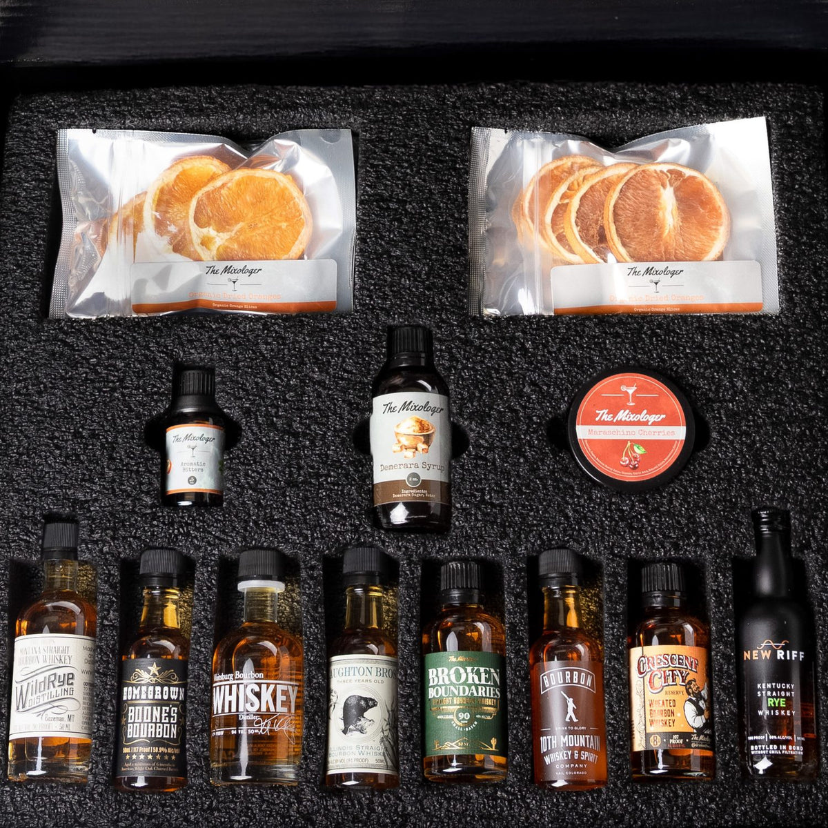 Top Shelf Ultimate Old Fashioned Kit with premium craft spirits and ingredients